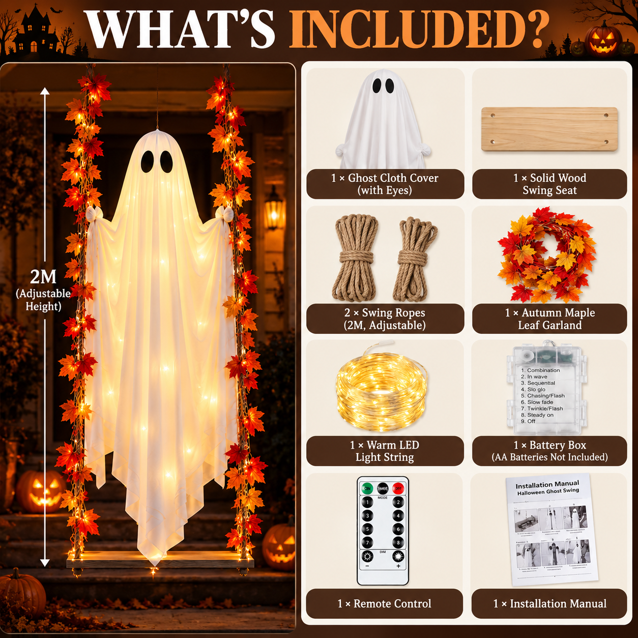 CLIQS Light-Up Swinging Ghost product image 3