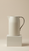 Porcelain Carafe with Brushed Metal Handle