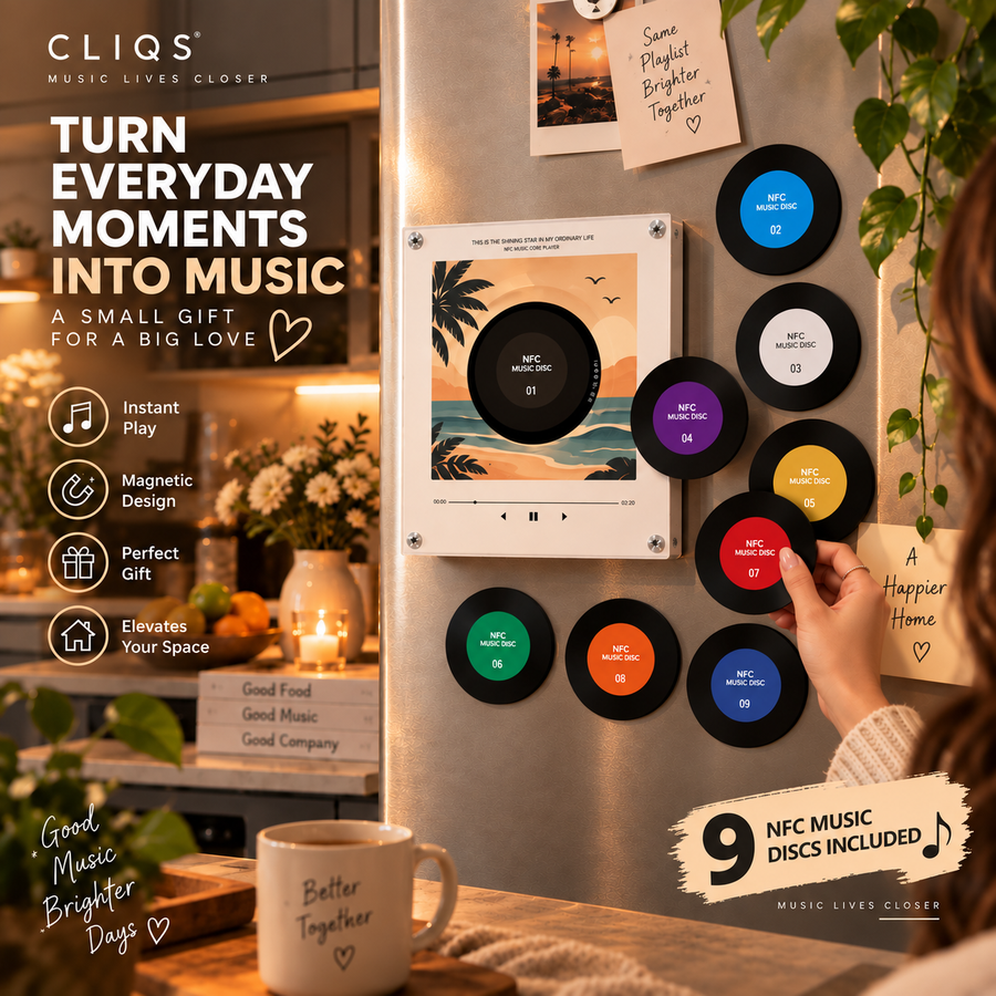 CLIQS Magnetic Mini Music Player – Classic Collection